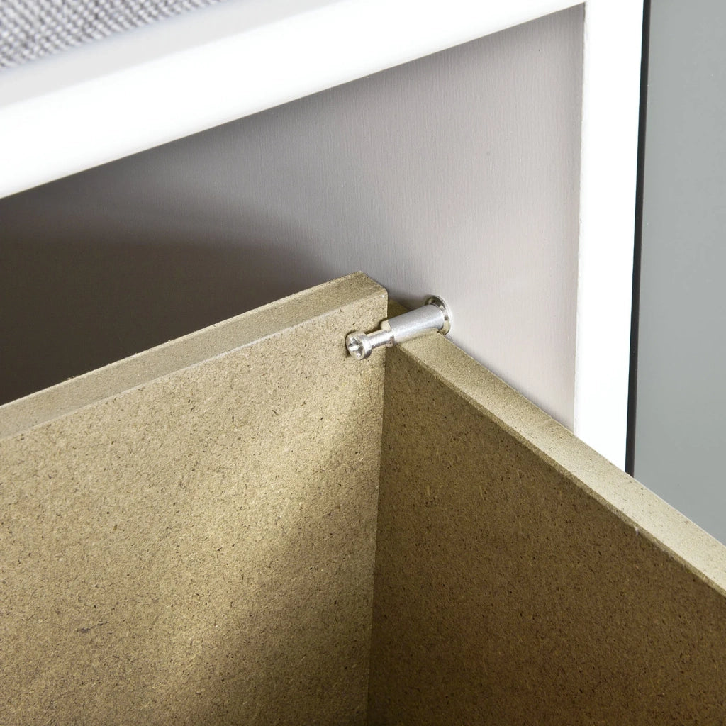 SoBuy Panca scarpiera ingresso con seduta con Contenitore per legna da interno L105xP35xA43 cm grigio FSR23-HG