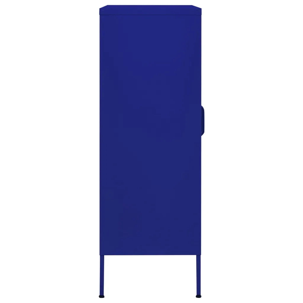 Armadietto Blu Marino 80x35x101,5 cm in Acciaio 336172