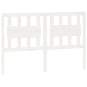Testiera | Testata per Letto Bianca 125,5x4x100 cm Legno Massello di Pino