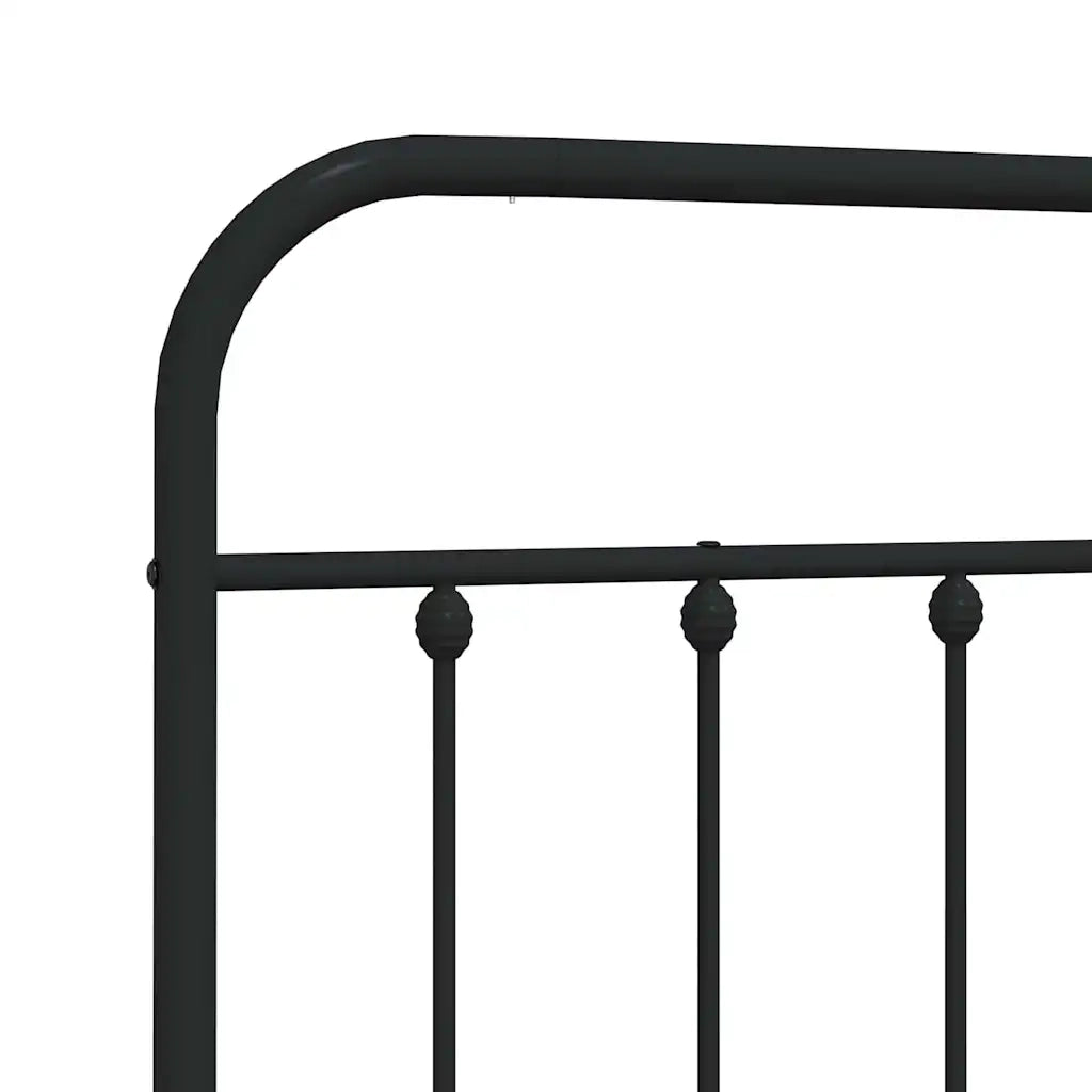 Testiera | Testata di Ricambio in Metallo Nero 135 cm