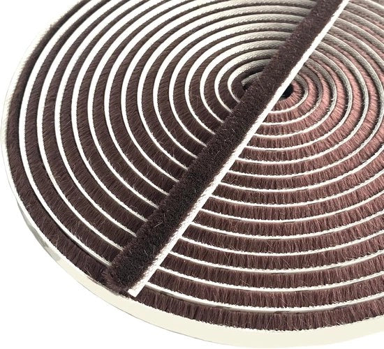 Borsetti autoadesivi per porte scorrevoli, dimensioni 10m (L) x 9mm (B) x 15mm (D)