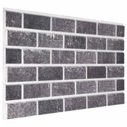 Pannelli da parete 10 pcs Nero e Grigio 100 x 50 cm Schiuma EPS 42046093