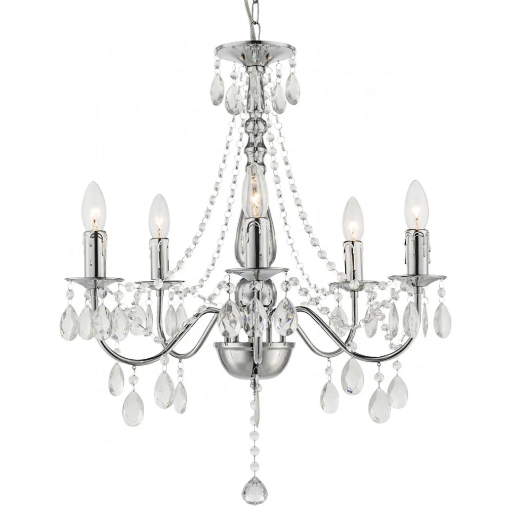 Lampada Da Soffitto Ebt014-5cp Chrome