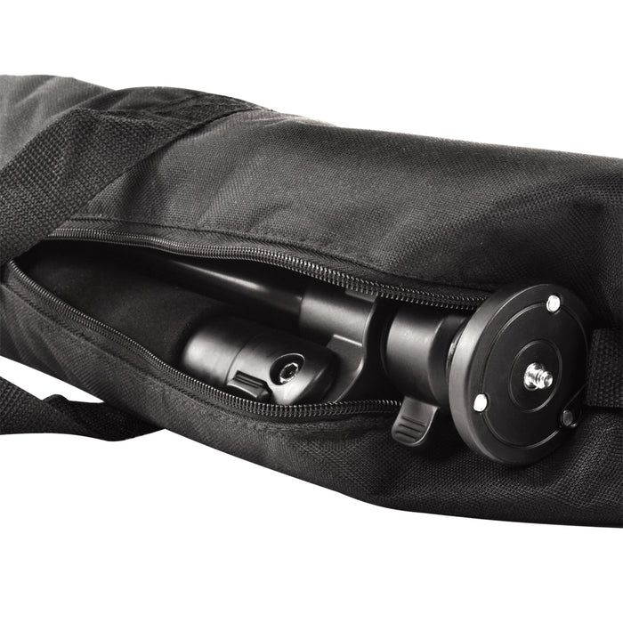 Walimex Pro Treppiede FT-665T Pro (con testa panoramica 3D, estremamente stabile, capacità di carico massima: treppiede 12 kg. Panhead 6kg, 3 segmenti di gambe), nero