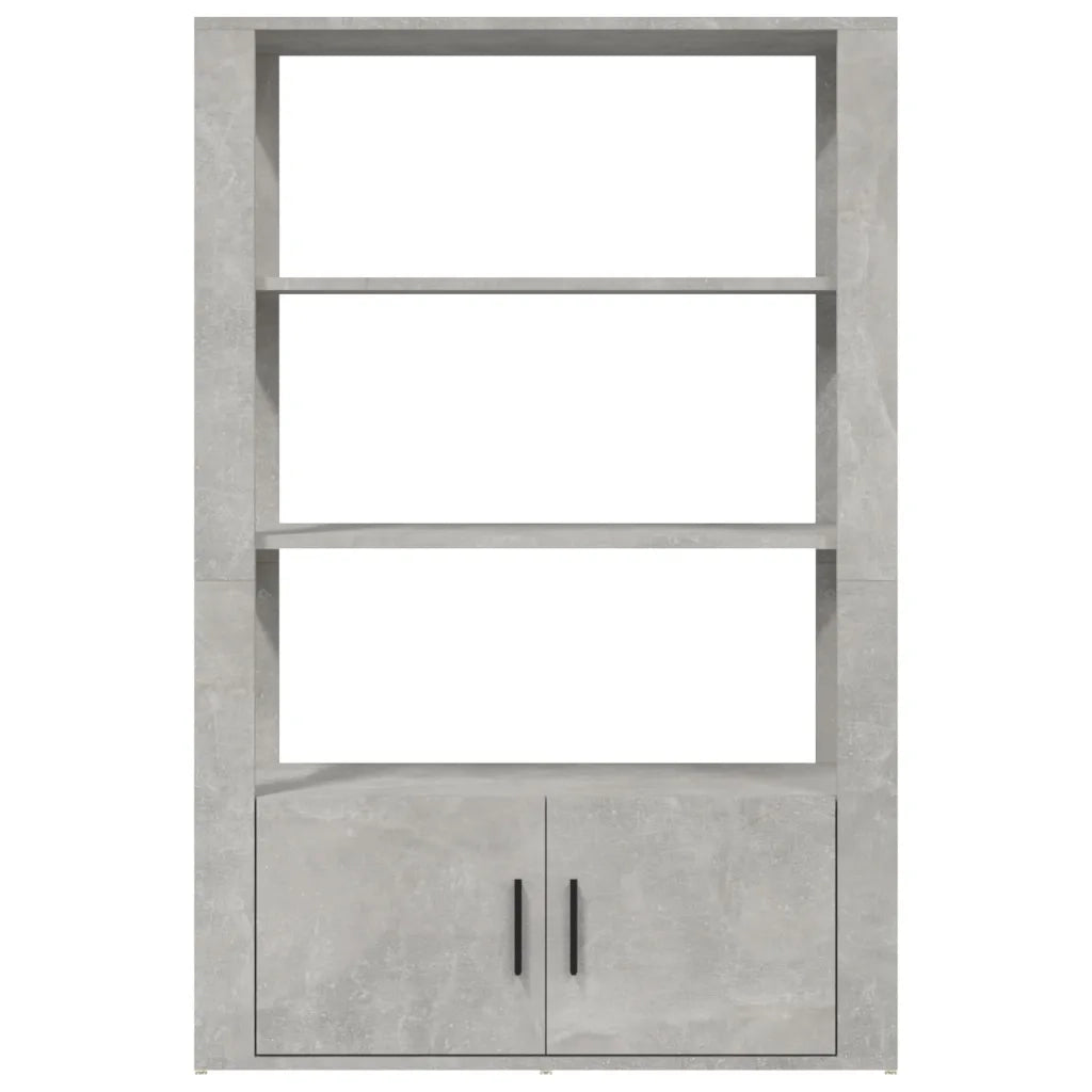 Credenza Grigio Cemento 80x30x119,5 cm in Legno Multistrato cod mxl 17645