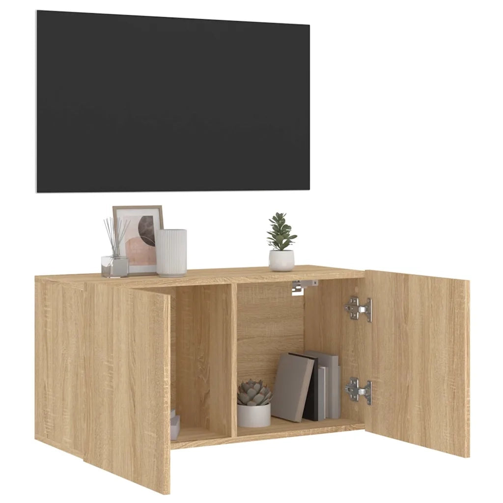 Mobile TV a Parete Rovere Sonoma 80x30x41 cm 836956