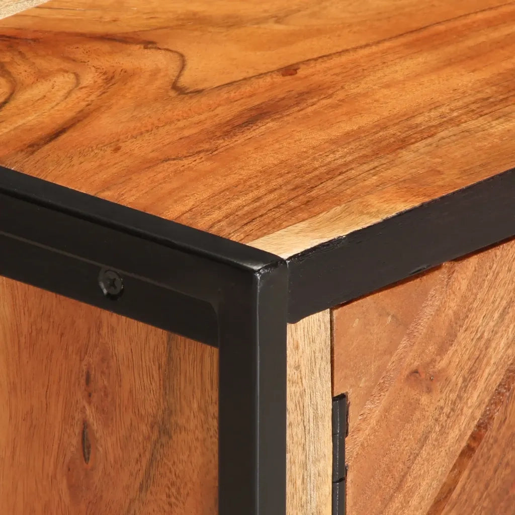 vidaXL Tavolino da Salotto 90x55x40 cm in Legno Massello di Acacia
