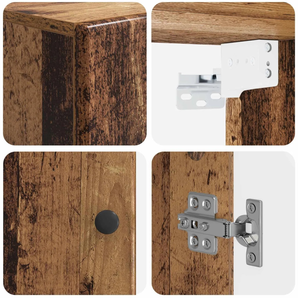 Armadio da bagno a muro BREDA Legno antico 30 x 31 x 59 cm 897473