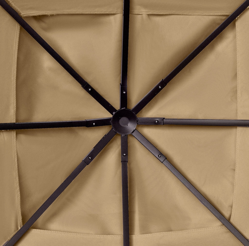 Telo di ricambio per gazebo 298 x 295 cm beige