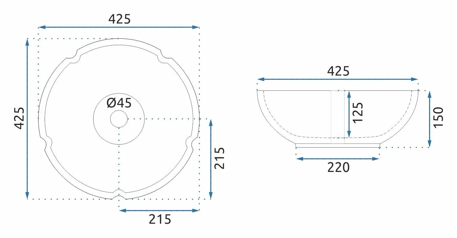 Lavabo Da Appoggio Rea Asanti