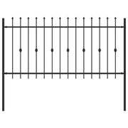 Recinzione da Giardino | Recinzione a punte Asten Nero 200 x 150 cm