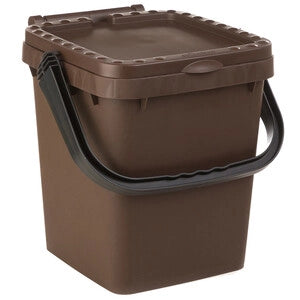 PATTUMIERA  10 L ECOPLUS C/MANIGLIA MARRONE- 12,0 pz
