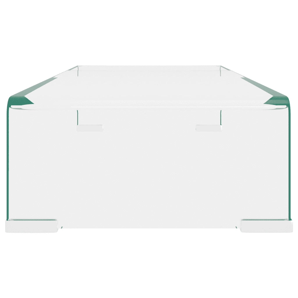 Mobile/Rialzo Porta TV in Vetro Trasparente 60x25x11 cm 244127