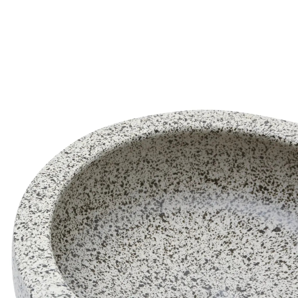 Lavabo da Appoggio Grigio Rotondo ¦µ41x14 cm Ceramica CFW4400046