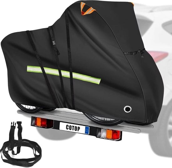 Fiatone, portapiedi, copertura bicicletta 600D, impermeabile, per trasporto, sacchetto di protezione bicicletta Oxford con cinturino di fissaggio, rivestimento PU, parasole per bicicletta per viaggi