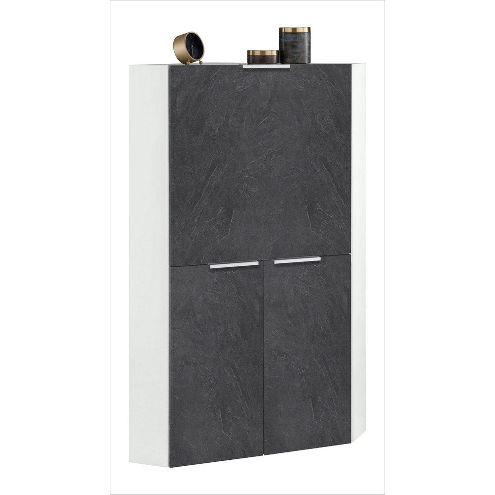 Scrivania a Scomparsa con ribalta e ante battenti 70x57x140cm - POSEIDON