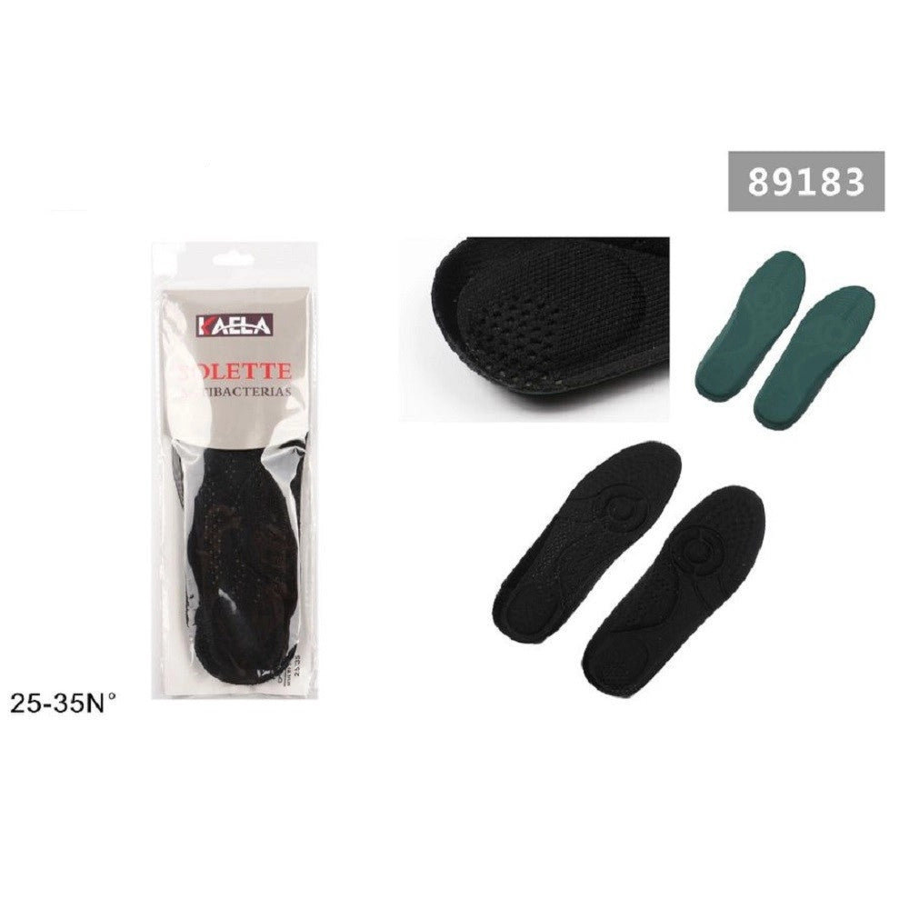 Trade Shop - Coppia Solette Scarpe Antibatteriche Plantari Protezione Piedi Taglia 25-35 89183 -