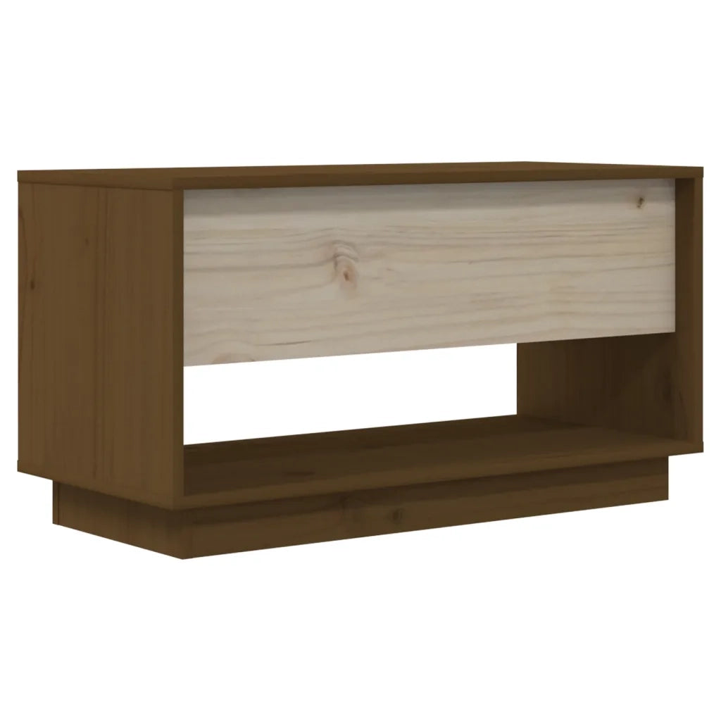 Mobile TV | Armadietto TV | Mobile Porta TV ambra 74x34x40 cm in Legno Massello di Pino