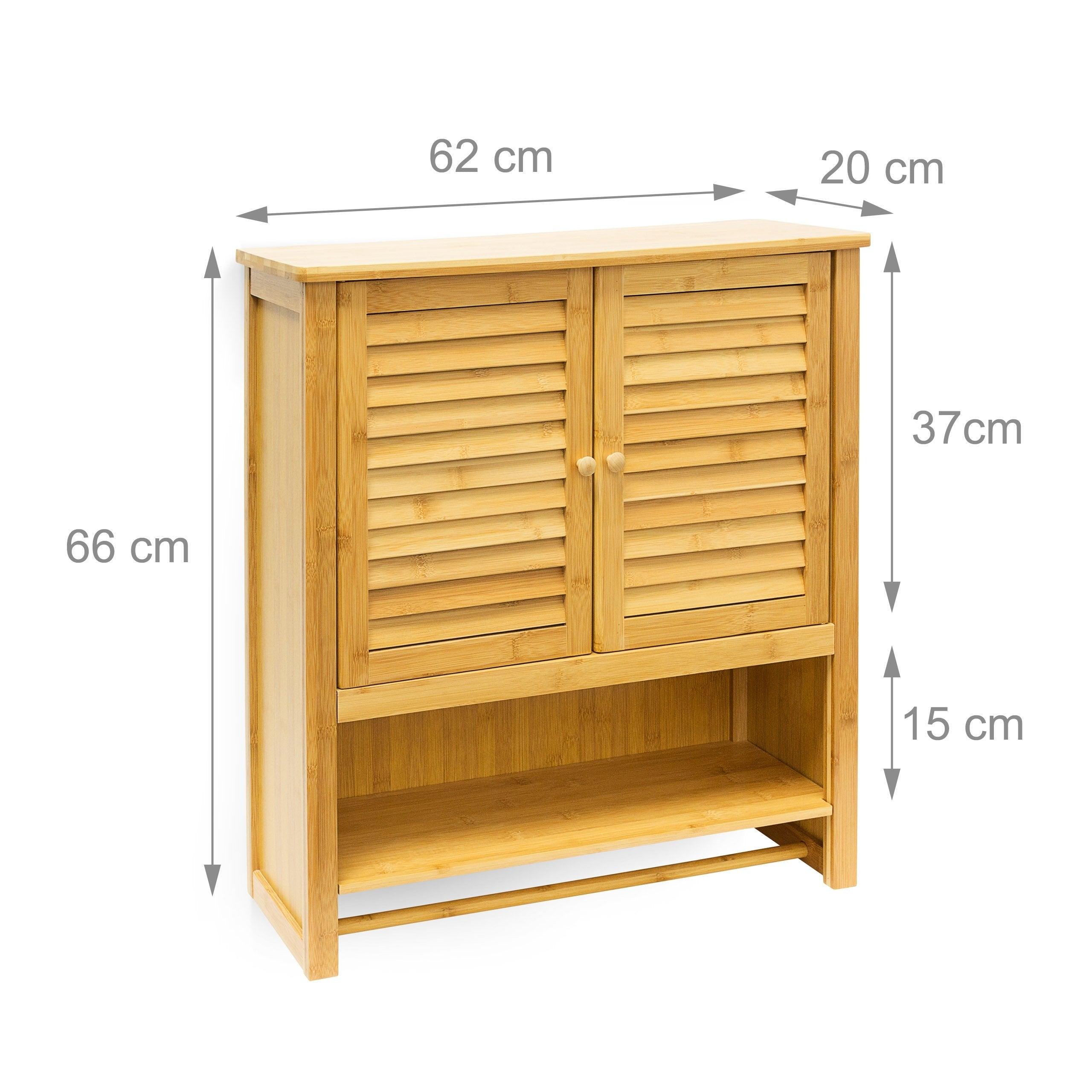 Mobile da bagno in bambù 66 x 62 cm 3213029