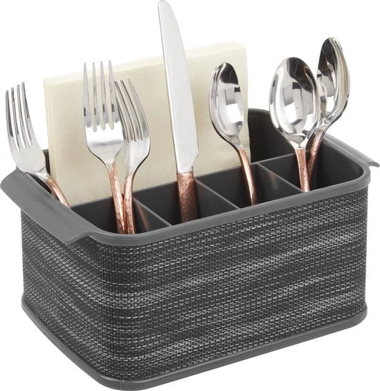 Set da giardino decorativo con grandi contenitori e maniglie antracite - per cucina giardino o picnic