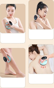 Apparecchio di massaggi Gua Sha elettrico - massaggio infrarosso per cellulite - riscaldamento vibrante per la fatica - spazzola per meridiani cutanei