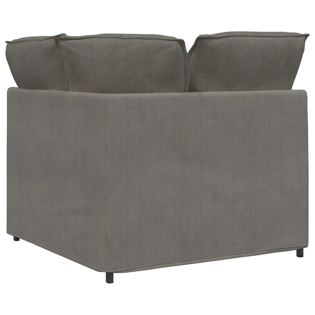Modulo Angolare Divano Modulare con Cuscini Grigio Chiaro 100cm CFW7616561