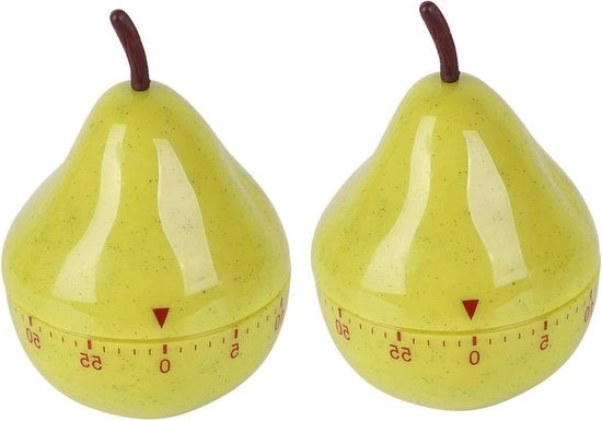 Due pezzi di indicatori di cottura - timer meccanico a 60 minuti in forma di frutto di avocado