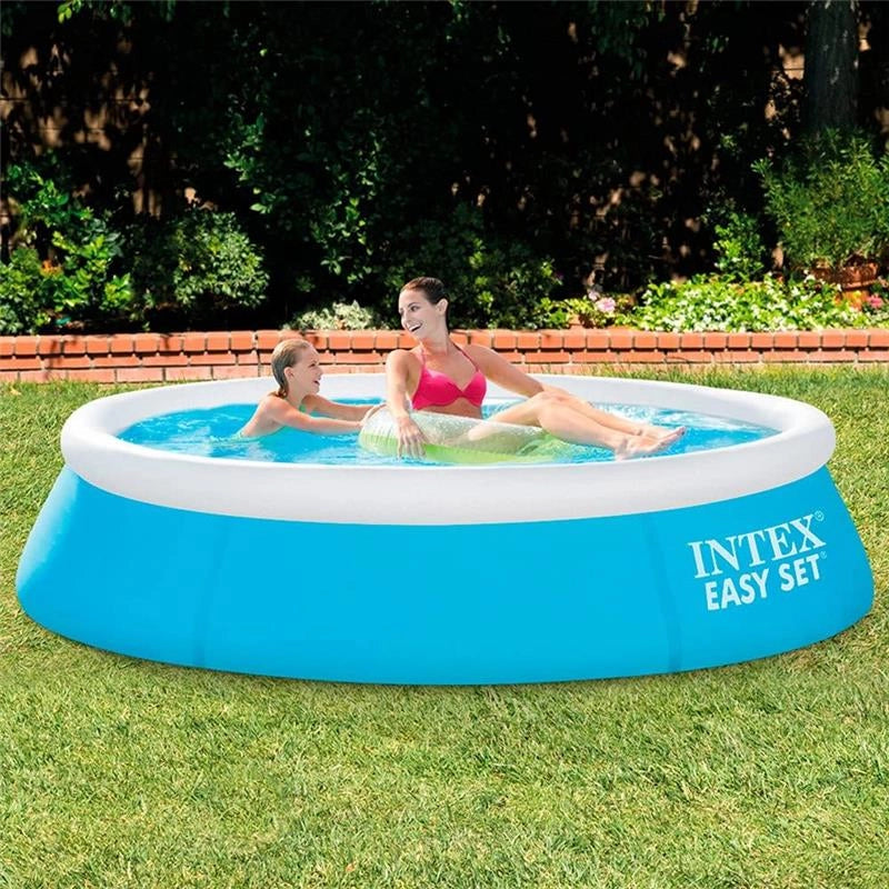 INTEX PISCINA MY FIRST EASY TONDA GONFIABILE PER GIARDINO BIANCA E AZZURRA 183X51 CM - 28101 CAPACITÀ	890 LITRI