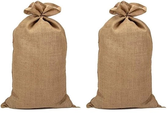 Borsa di juta naturale 55 x 2 x 95 cm (confezione da 2)