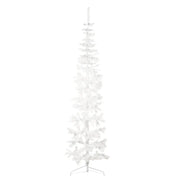 Albero Natale Artificiale Sottile a MetÃ  Supporto Bianco 240 cm