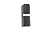 Applique esterna MIKA 1xGU10 nera alluminio IP54 Lutec