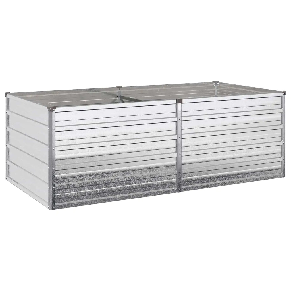 Letto rialzato da giardino Argento 160 x 80 x 55 cm 8006401