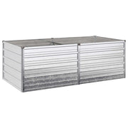 Letto rialzato da giardino Argento 160 x 80 x 55 cm 8006401