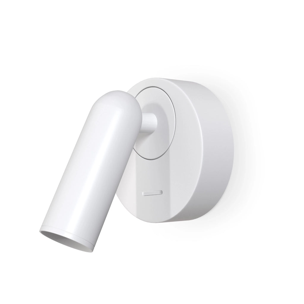 Applique Da Parete Moderno Mirax Metallo Bianco Luce Led Integrato 3W