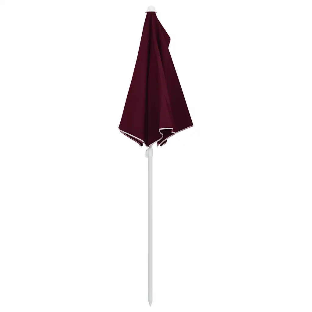 Ombrello | Parasolne Semicircolare da Giardino con Palo 180x90 cm Bord¨°