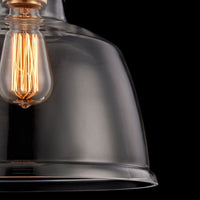 Lampada pendente Pendant in Metallo Irving Nero