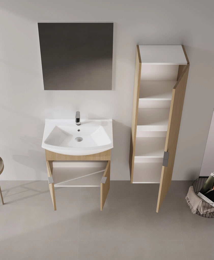 Mobile lavabo "Purus 65" - 65 x 50 x 58 cm - Rovere Sonomo