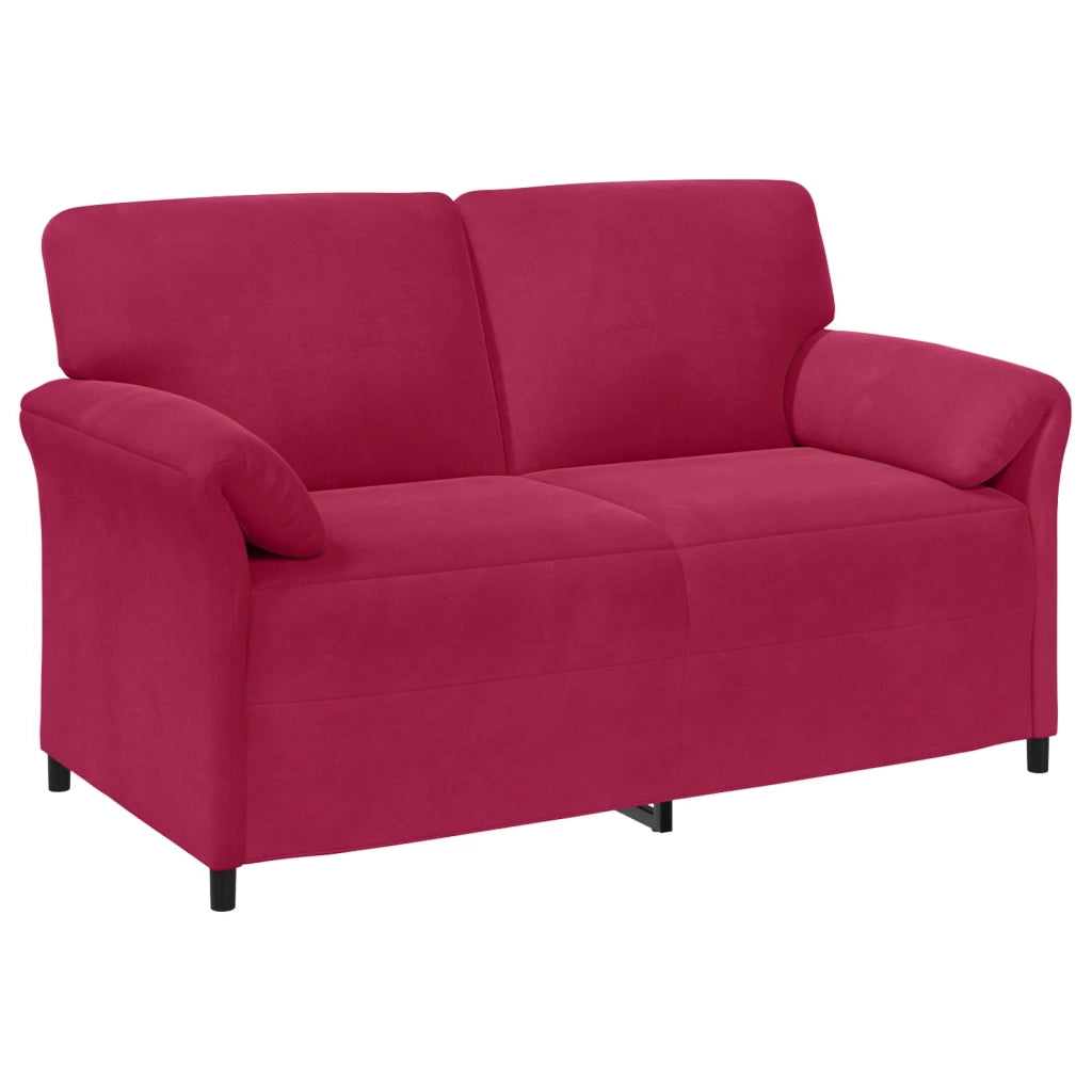 Set di divani 2 pz Rosso Vino Velluto 3424904