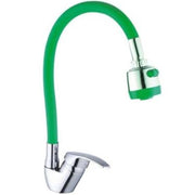 Trade Shop - Miscelatore Rubinetto Lavabo A Doccia Doccetta Per Casa Cucina Flessibile Verde -