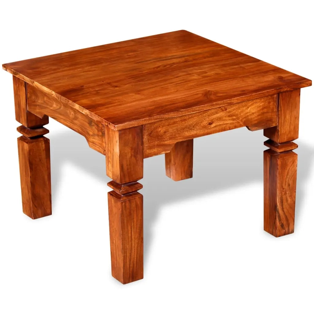 Tavolino da Salotto in Legno Massello 60x60x45 cm 244048