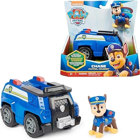 Paw Patrol, Macchina della Polizia di Chase, Veicolo e Personaggio Chase, Giochi Bambini, 3+ anni