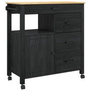 Carrello da Cucina MONZA Nero 84 x 40 x 88,5 cm CFW4141387