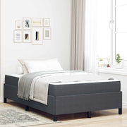 Struttura del letto Grigio scuro 120 x 190 cm Tessuto