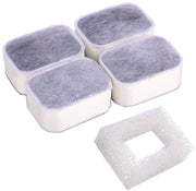 Set di Filtri di Sostituzione per Fontana per Animali di Casa - Migliora la Qualità dell'Acqua - 1 Filtro a Schiuma e 4 Filtro a Carbone Attivo di Cotone