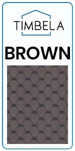 Ufficio in legno da giardino - W233xD222xH233cm - con tegole bituminose - TIMBELA M351FB+H351FBBROWN