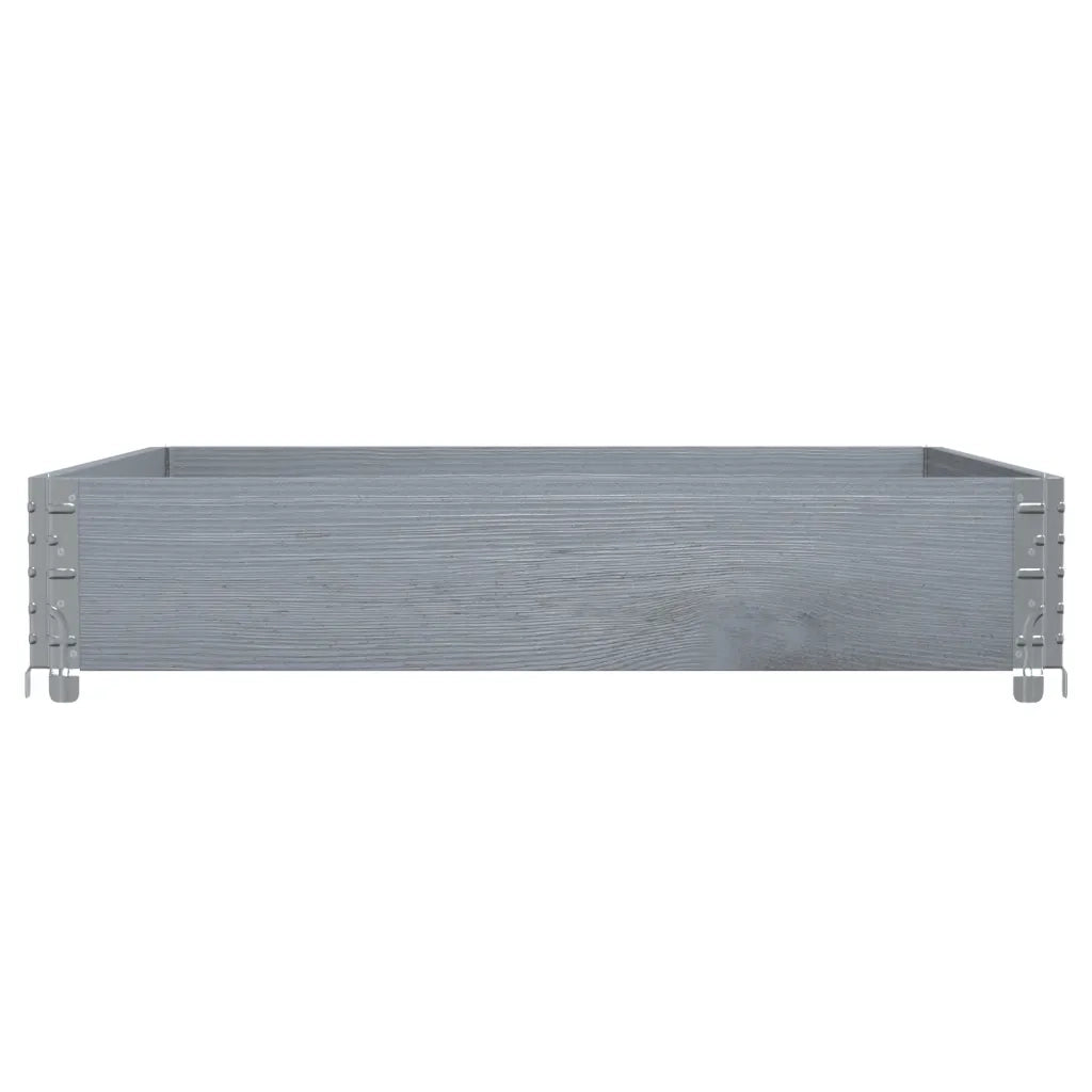 Paretale per Pallet Grigio 100x100 cm in Legno Massello di Pino 4010287