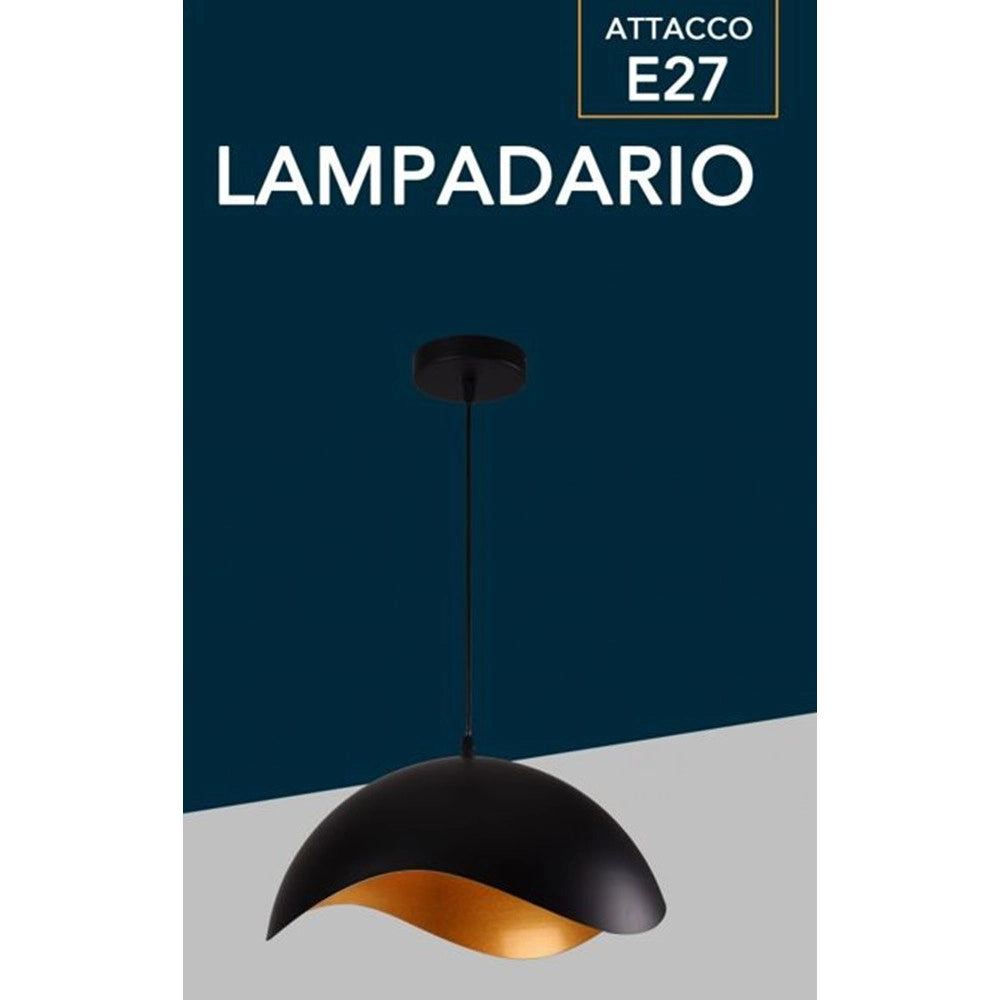 Trade Shop - Lampadario A Sospensione Contemporaneo E27 Lampada Pendente Cucina Isola Soggiorno A23 -