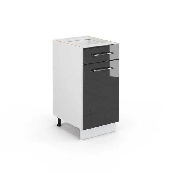 Vicco Mobiletto bagno Antracite lucido 40 x 82 cm senza piano di lavoro