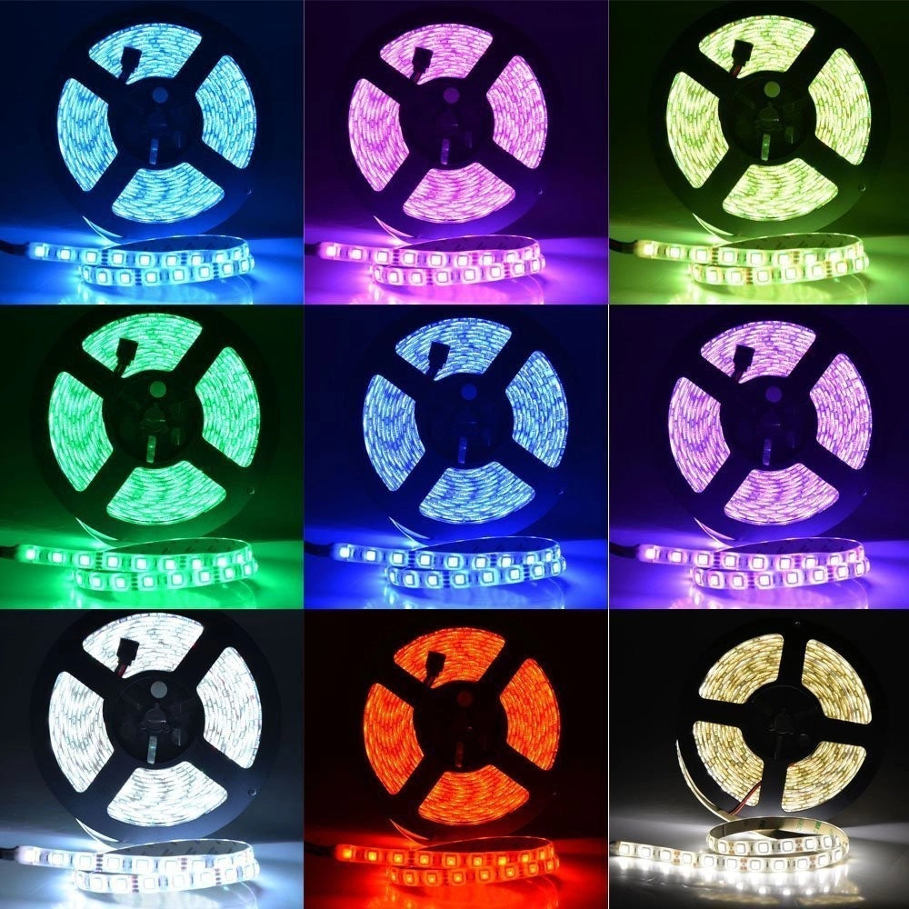 Trade Shop - 5m Impermeabile 300 X 5050 Smd 12v Dc Flessibile Striscia Luminosa A Led Rgb -