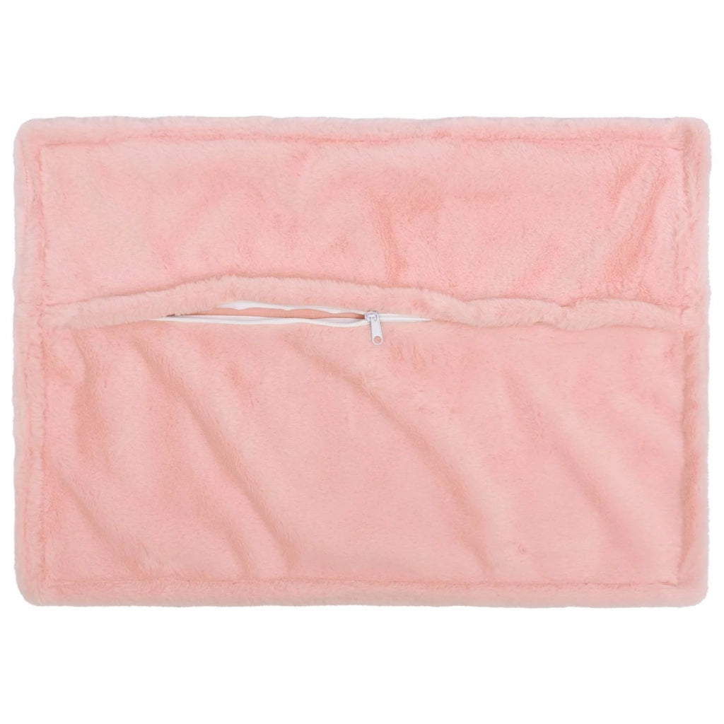 Federa 2 pcs HOUTEN Rosa 50 x 75 cm Pelliccia di Coniglio Finta 919993